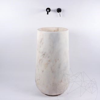 Bathroom sink - Tao Palos Arabescato Oro Marble 40 x 85 cm