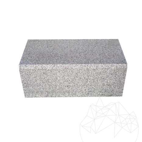 Bianco Sardo Granite Kerbstone (chamfer 1L), 20 x 25 x 50 cm