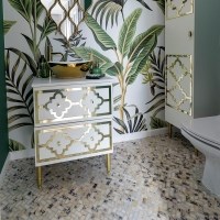 Arabescato Polished Marble Herringbone Mosaic, 2.3 x 5 cm