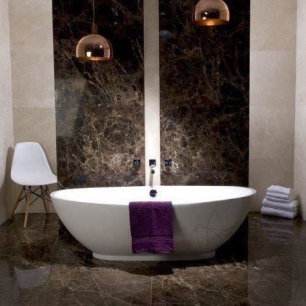 Maron Emperador Polished Marble, 60 x 30 x 2 cm