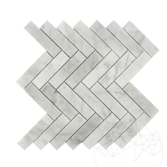 New York Chevron Honed Marble Mosaic 