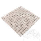 Cappuccino Marble Tumbled Mosaic 2.3x2.3 cm