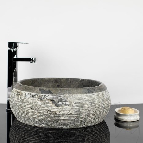 Bathroom Sink - Ceppo Grey Marble RS-24