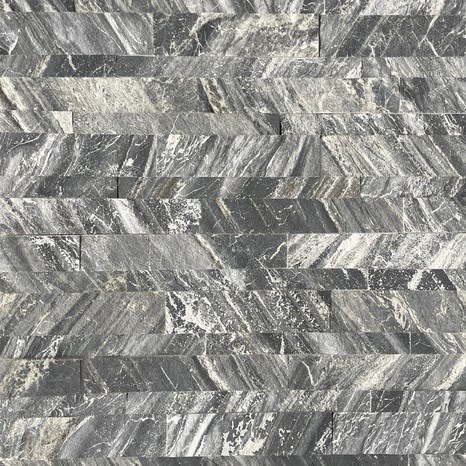 Flexible Marble SKIN Panel 3D Express - Brazil White, 60x15 cm, Self-Adhesive 3M for Interior Cladding Furniture