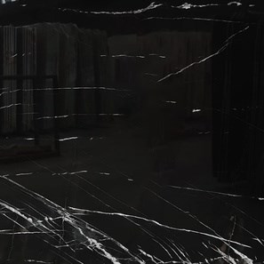 Alexander Black Polished Marble Slab, 2 cm