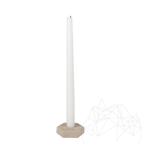 Handmade Natural Stone Candle Holder (ø = 7.5 cm)