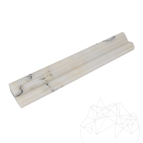 Calacatta Lilac Marble M17 Moulding, 4.8 x 30.5 cm
