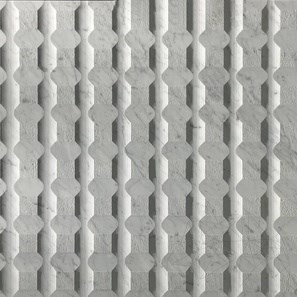 Carrara White Stud M Design Slab Marble 2CM