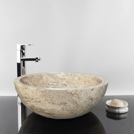 Bathroom Sink Matia Latte Travertine RS-5 42 x 15 cm 