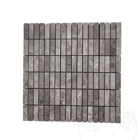 Crema di Bergamo Polished Marble Mosaic, 1.5 x 5 cm