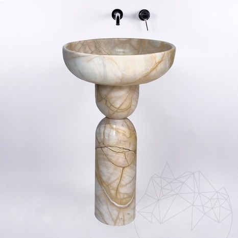 Freestanding sink - Aurora Sunset Dolomite