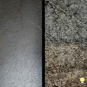 Translucent Flexible Slate SKIN 2mm - Black Star Gold, 122x61 cm | Ambient Lighting, Indoor & Outdoor