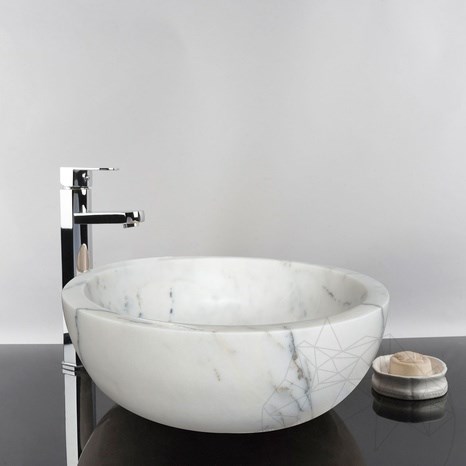 Bathroom Sink - Lilac Marble RS-24, 42 x 15 cm