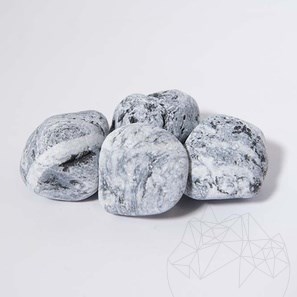 Silver Pebbles, 6-10 cm Bag 20 Kg