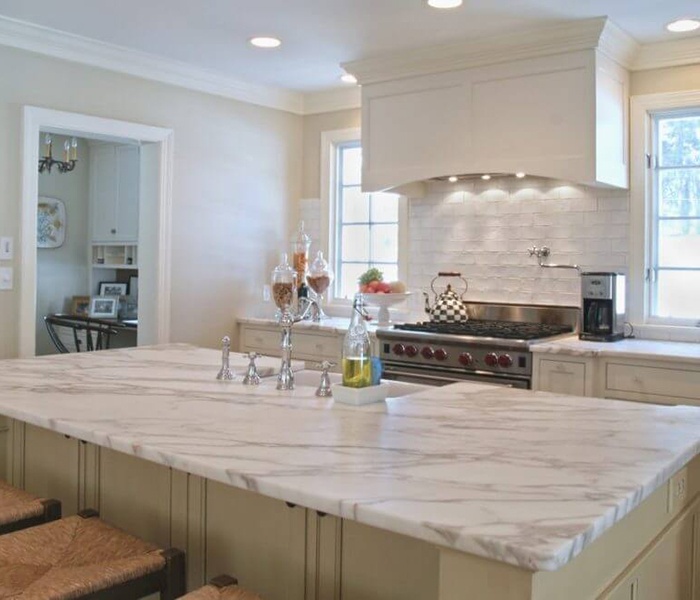 How to obtain a natural stone tile countertop