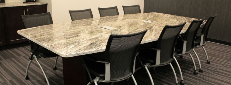 Natural stone in offices and meeting rooms