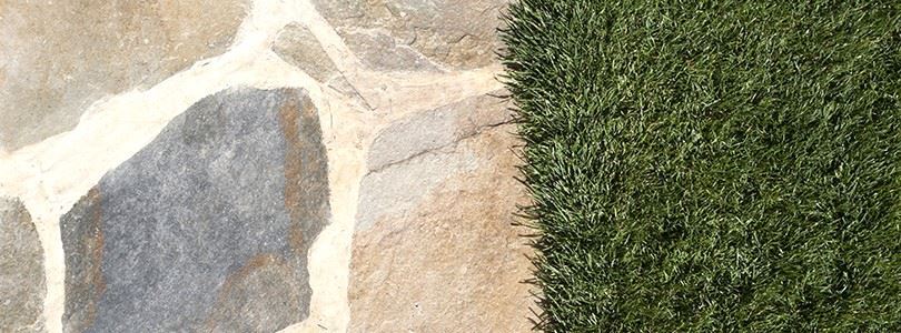 Exterior decoration projects with Sikis Polygonal Slate: home base and alleys