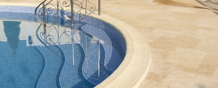 Natural Stone Pool Coping