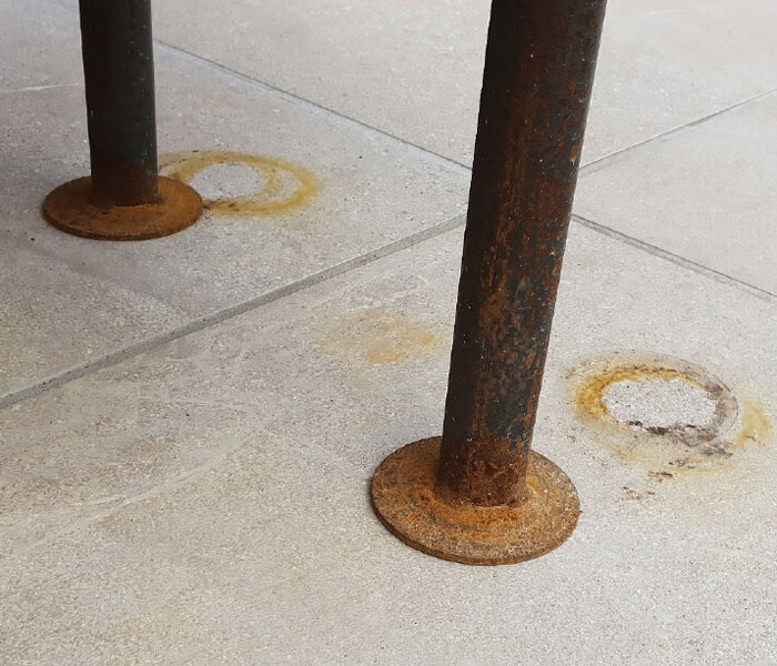 How to remove rust from paving slabsv